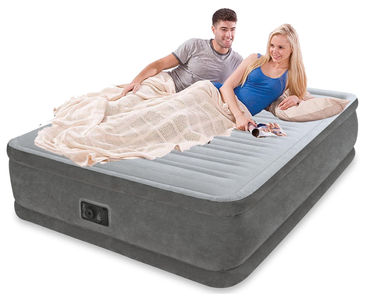 intex comfort air mattress queen size